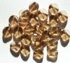 25 12mm Smoke Topaz Twisted Disk Beads